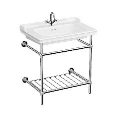 Vitra Valarte Metal Ayak Etajerli Lavabo 65 cm Beyaz 7801B003-6171